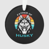 vader van Husky Ornament (voorkant)