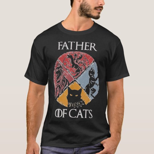 Vader van katten t-shirt (Voorkant)