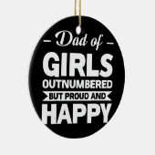 vader van meisjes buitenspel gezet vader van meisj keramisch ornament (Rechts)