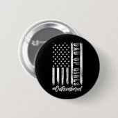Vader Van Meisjes In De Meerderheid Retro Vaderdag Ronde Button 5,7 Cm (Voorkant /achterkant)