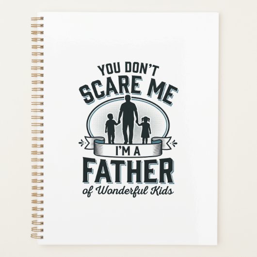 Vader van prachtige kinderen Vintage citaat ontwer Planner (Voorkant)