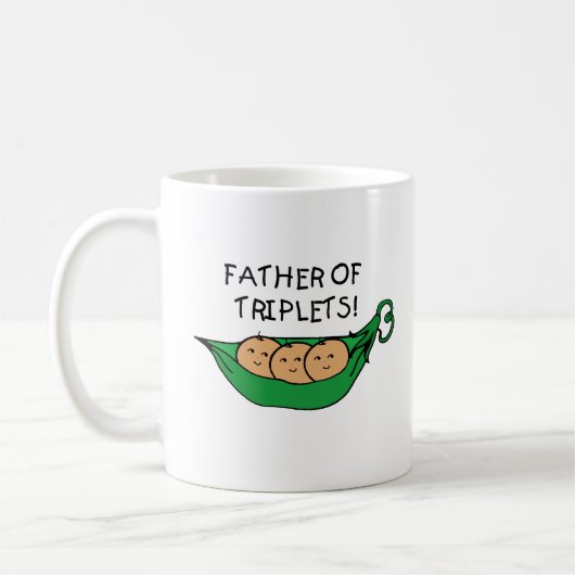 Vader van Triplets Pod Koffiemok (Links)