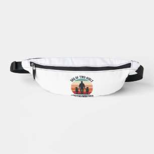 Vader van twee meisjes in de minderheid Vintage fa Heuptasje