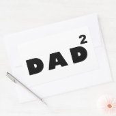 vader van twee rechthoekige sticker (Envelop)