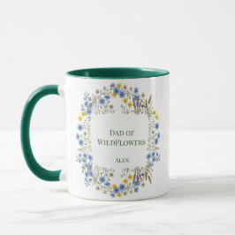 Vader van Wilde Bloemen Bloemenkrans Aangepaste Na Mok