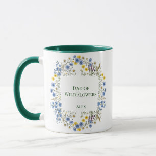 Vader van Wilde Bloemen Bloemenkrans Aangepaste Na Mok