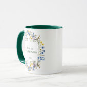 Vader van Wilde Bloemen Bloemenkrans Aangepaste Na Mok (Voorkant links)