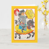  vader van zoon Vaderdag Kaart (Gele Bloem)