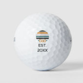 Vader Vast Retro Fun Golfballen (Voorkant)