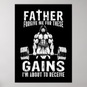Vader vergeef me voor deze winsten - Jesus Workout Poster (Voorkant)