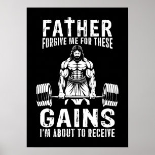 Vader vergeef me voor deze winsten - Jesus Workout Poster