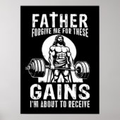 Vader vergeef me voor deze winsten - Jesus Workout Poster (Voorkant)