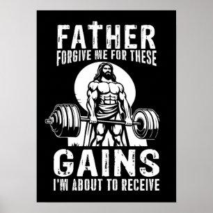 Vader vergeef me voor deze winsten - Jesus Workout Poster
