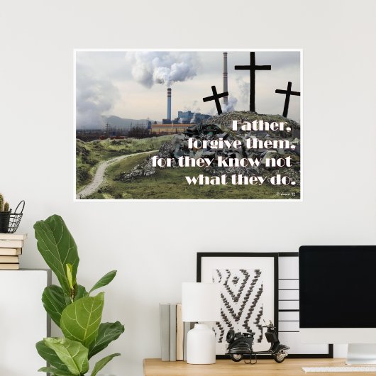 Vader vergeeft hen Poster (Thuiskantoor)