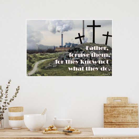 Vader vergeeft hen Poster (Keuken)