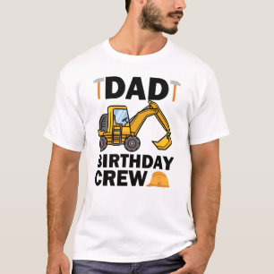 Vader Verjaardag Crew Construction Party grappig T-shirt
