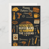  Vader Verpleegster De Man Legende Levenstuin Kaart (Voorkant / Achterkant)