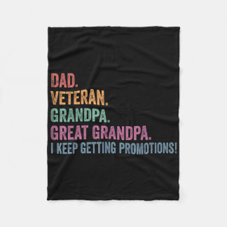 Vader Veteraan Grappige Opa Grote Opa Vaders Da Fleece Deken