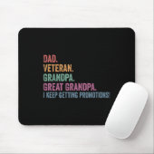 Vader Veteraan Grappige Opa Grote Opa Vaders Da Muismat (Met muis)