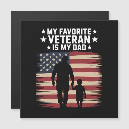 Vader Veteranen Dag Papa Trots (Voorkant / Achterkant)