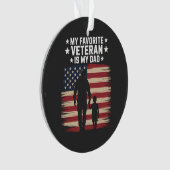 Vader Veterans Day Papa Trots Ornament (voorkant)