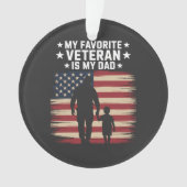 Vader Veterans Day Papa Trots Ornament (voorkant)