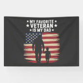 Vader Veterans Day Papa Trots Spandoek (Horizontaal)