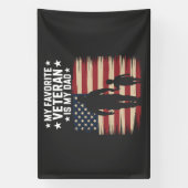 Vader Veterans Day Papa Trots Spandoek (Verticaal)