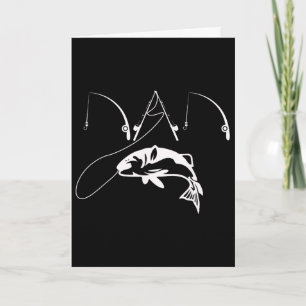 Vader Vissen Visser Papa Vaderdag Cadeau Shirt Kaart