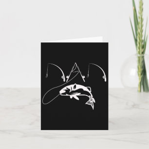 Vader Vissen Visser Papa Vaderdag Cadeau Shirt Kaart