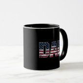  Vader Vlag VS ,Amerikaanse Daddy Vaderdag Mok (Voorkant rechts)