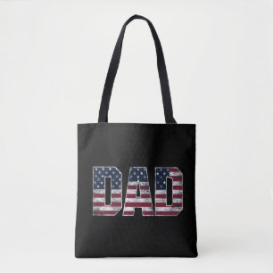  Vader Vlag VS ,Amerikaanse Daddy Vaderdag Tote Bag