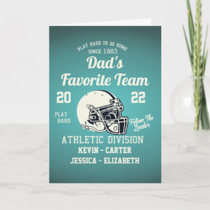 Vader Voetbal Vaderdag Kaart