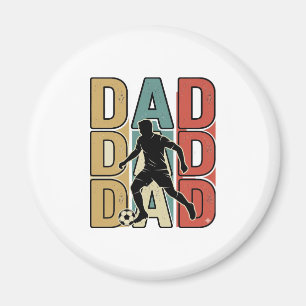 Vader Voetbal Vintage Gravure Vector Ontwerp_1 Magneet