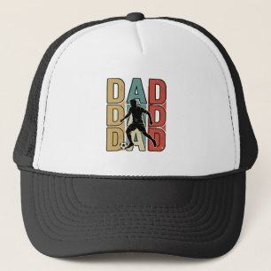 Vader Voetbal Vintage Gravure Vector Ontwerp_1 Trucker Pet
