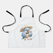 Vader Vogel Bakschort Familie Cadeau Schort (Voorkant)