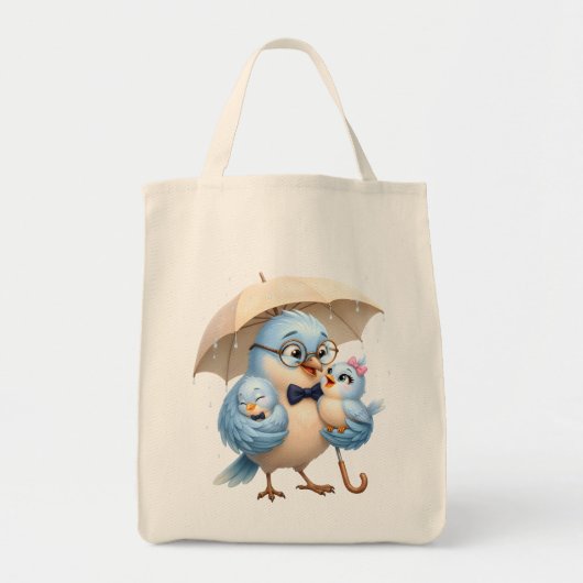 Vader Vogel Dagelijkse Tote Vogel Liefhebber Cadea Bag (Voorkant)