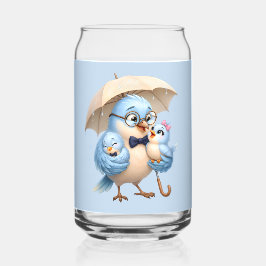 Vader Vogel Glas Drinkware Familie Cadeau