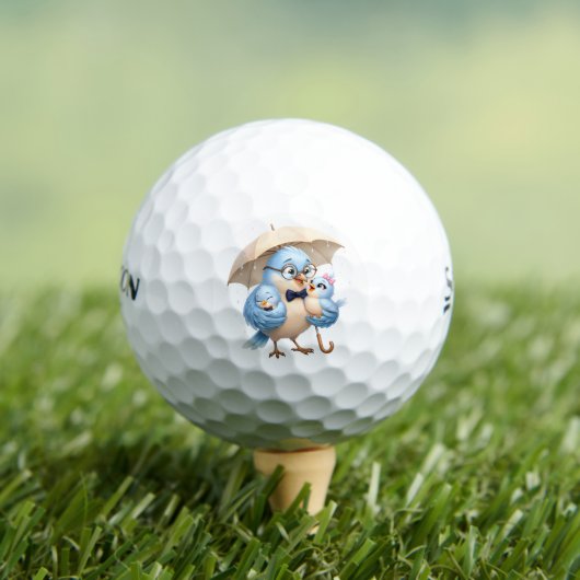 Vader Vogel Golfbal Cadeau voor Vader Speler Golfballen (Insitu Shirt)