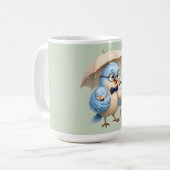 Vader Vogel Koffiemok Familie (Voorkant links)