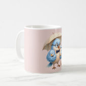Vader Vogel Koffiemok Vader Cadeau Ontwerp (Voorkant links)