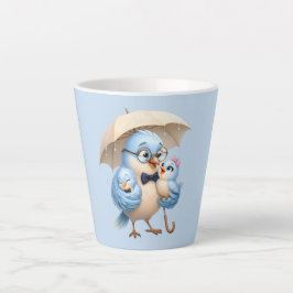 Vader Vogel Latte Kop Cozy Morgen Drinkwaren