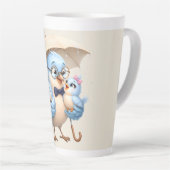 Vader Vogel Latte Kop voor Koffieliefhebbers (Rechterhoek)