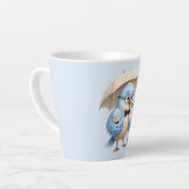 Vader Vogel Latte Mok Geschenk voor Vader (Linkerhoek)