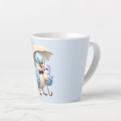 Vader Vogel Latte Mok Geschenk voor Vader (Rechterhoek)