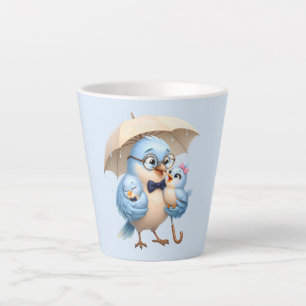 Vader Vogel Latte Mok Geschenk voor Vader