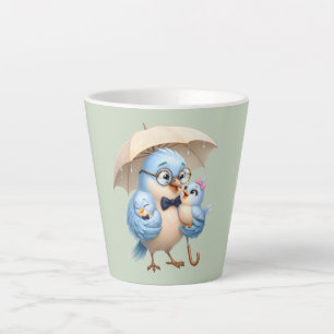 Vader Vogel Latte Mok Kop Familie Cadeau