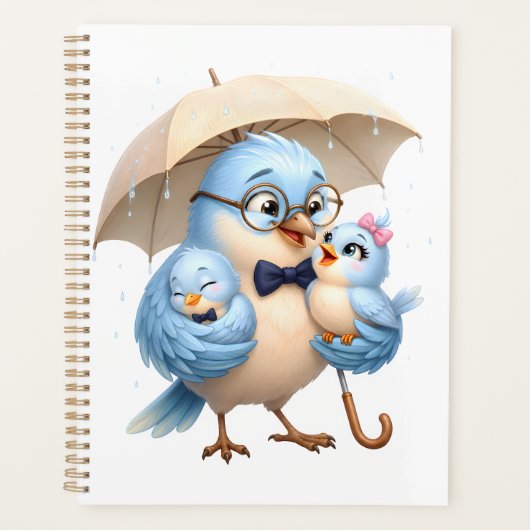 Vader Vogel Planner Papa Organisatie (Voorkant)