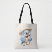 Vader Vogel Tote Tas Dagelijkse Carry (Voorkant)