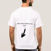 vader voor achter grappig shirt (Achterkant)